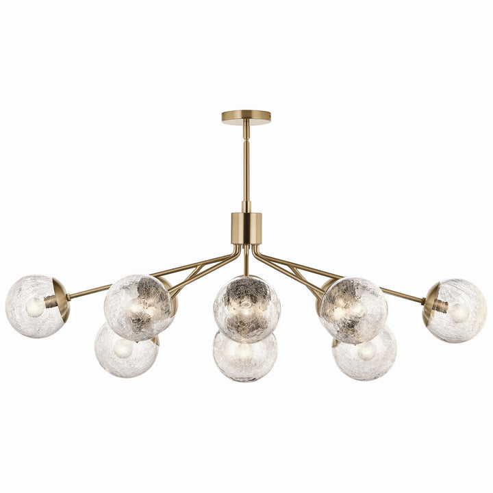Kichler Canada - 52703CPZ - 12 Light Linear Chandelier Convertible - Silvarious - Champagne Bronze