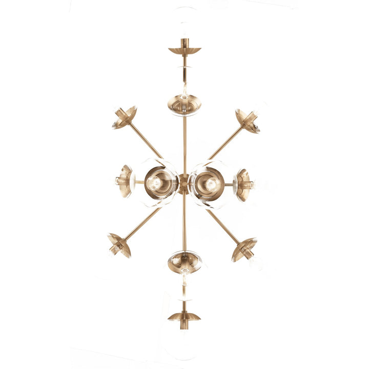 Kichler Canada - 52703CPZCLR - 12 Light Linear Chandelier Convertible - Silvarious - Champagne Bronze