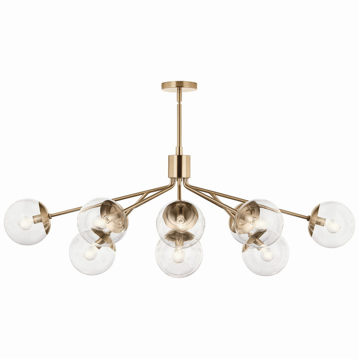 Kichler Canada - 52703CPZCLR - 12 Light Linear Chandelier Convertible - Silvarious - Champagne Bronze