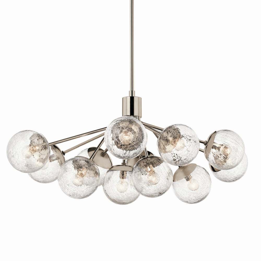 Kichler Canada - 52703PN - 12 Light Linear Chandelier Convertible - Silvarious - Polished Nickel