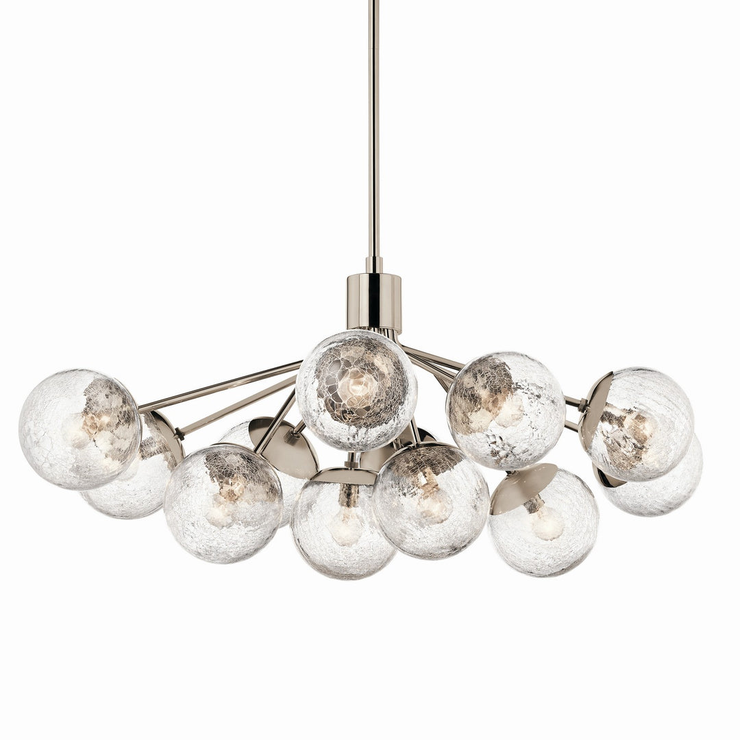 Kichler Canada - 52703PN - 12 Light Linear Chandelier Convertible - Silvarious - Polished Nickel