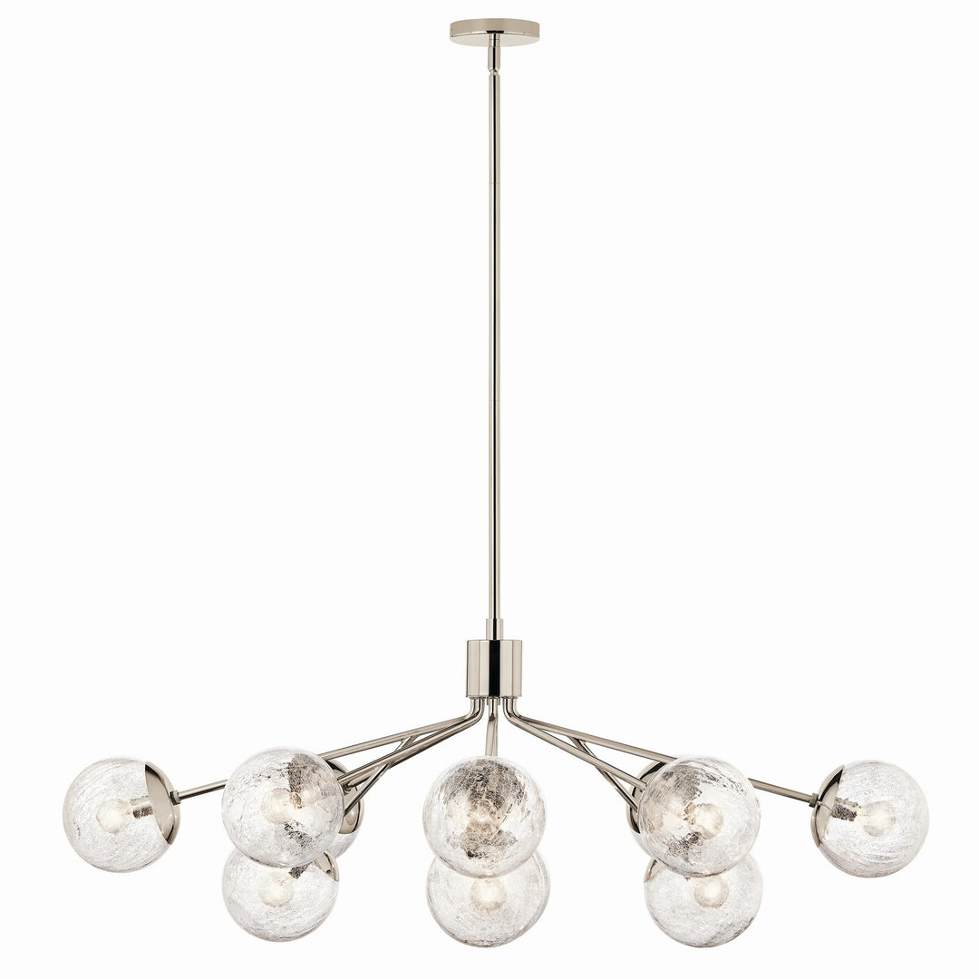 Kichler Canada - 52703PN - 12 Light Linear Chandelier Convertible - Silvarious - Polished Nickel