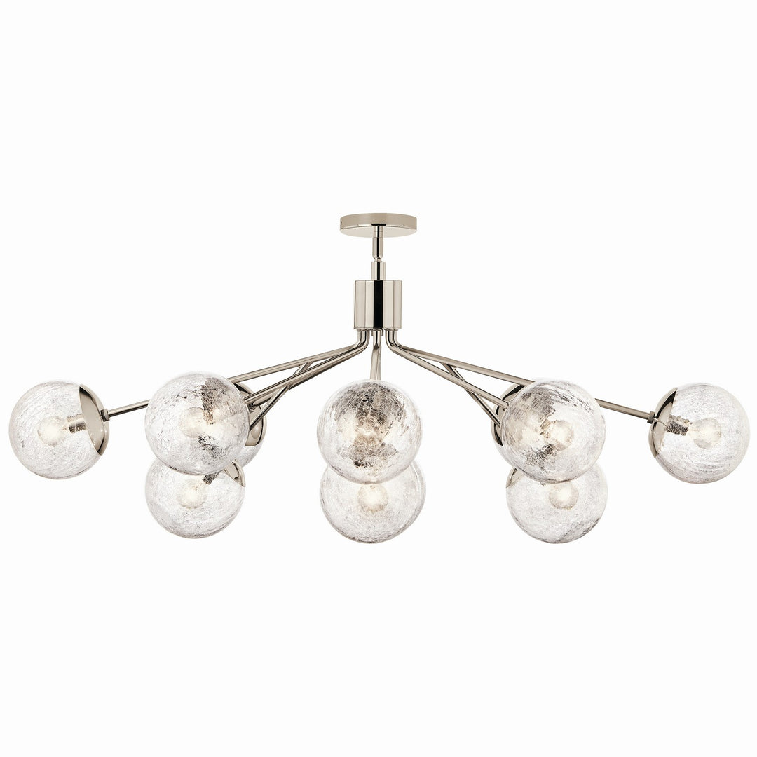 Kichler Canada - 52703PN - 12 Light Linear Chandelier Convertible - Silvarious - Polished Nickel