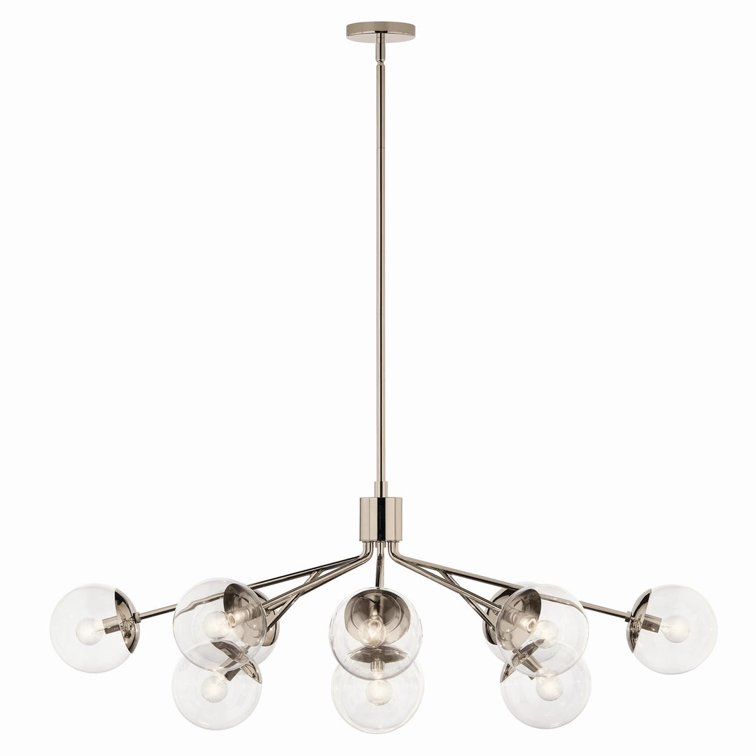 Kichler Canada - 52703PNCLR - 12 Light Linear Chandelier Convertible - Silvarious - Polished Nickel