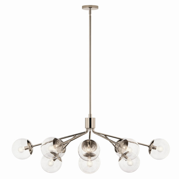Kichler Canada - 52703PNCLR - 12 Light Linear Chandelier Convertible - Silvarious - Polished Nickel