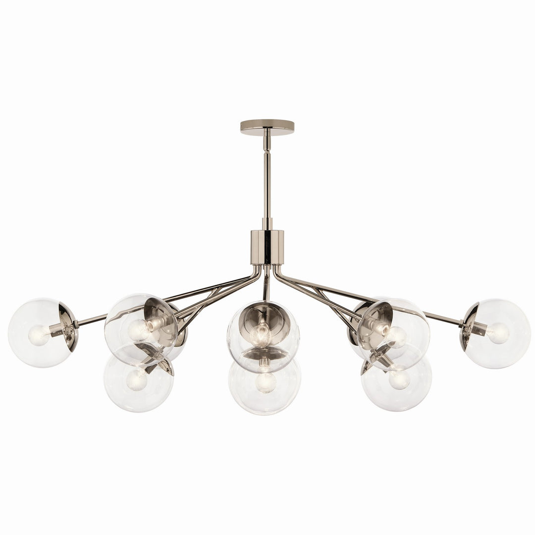 Kichler Canada - 52703PNCLR - 12 Light Linear Chandelier Convertible - Silvarious - Polished Nickel