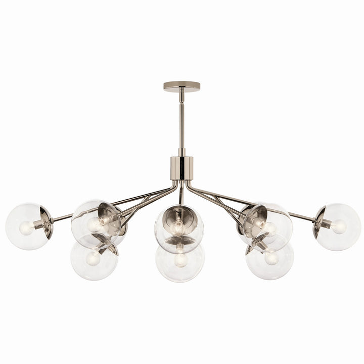 Kichler Canada - 52703PNCLR - 12 Light Linear Chandelier Convertible - Silvarious - Polished Nickel