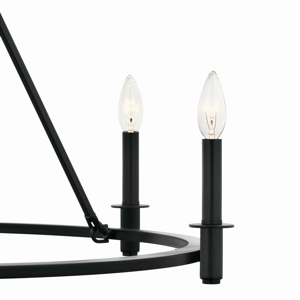 Kichler Canada - 52705BK - Six Light Chandelier - Carrick - Black