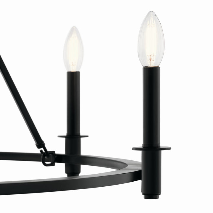 Kichler Canada - 52705BK - Six Light Chandelier - Carrick - Black