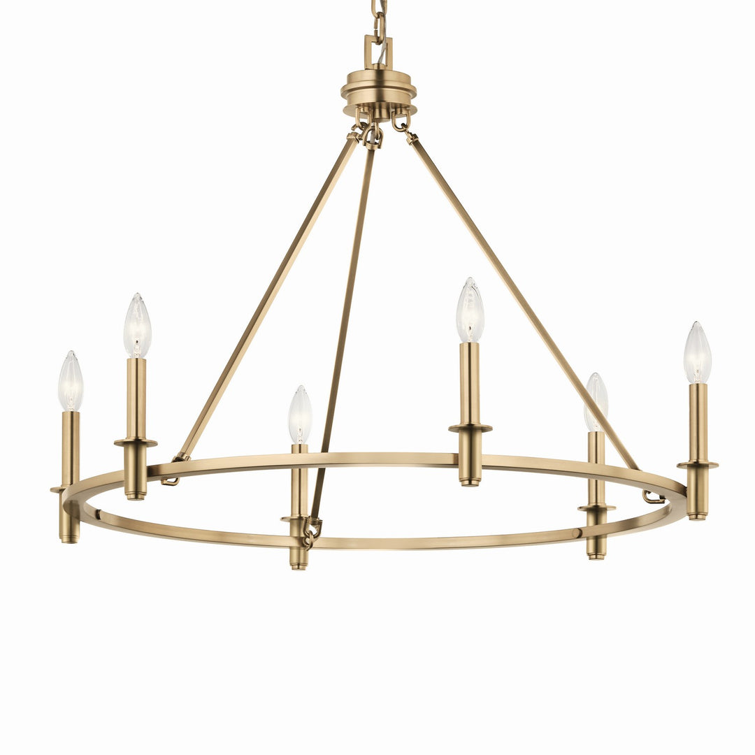 Kichler Canada - 52705CPZ - Six Light Chandelier - Carrick - Champagne Bronze