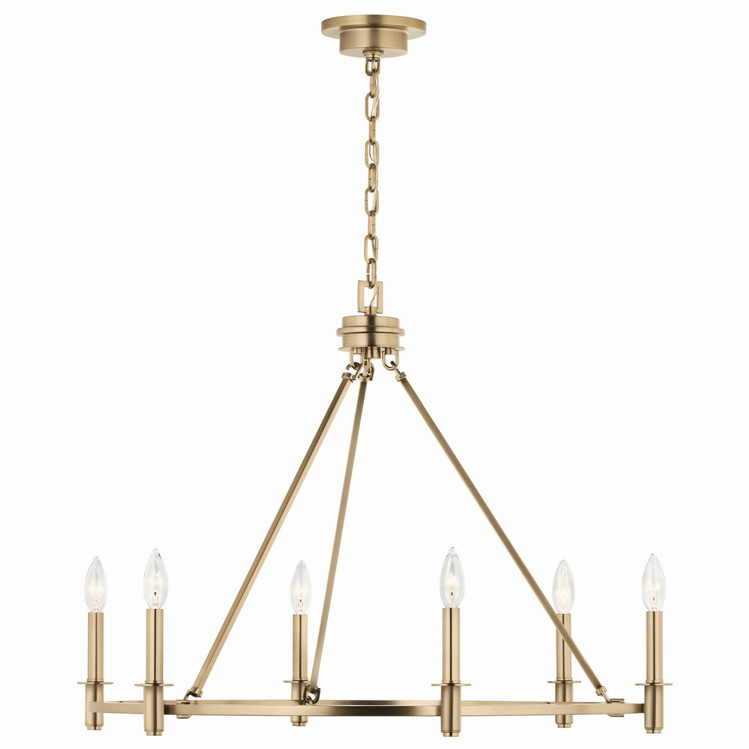 Kichler Canada - 52705CPZ - Six Light Chandelier - Carrick - Champagne Bronze