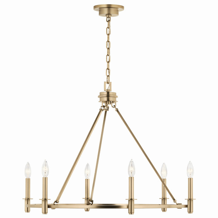 Kichler Canada - 52705CPZ - Six Light Chandelier - Carrick - Champagne Bronze