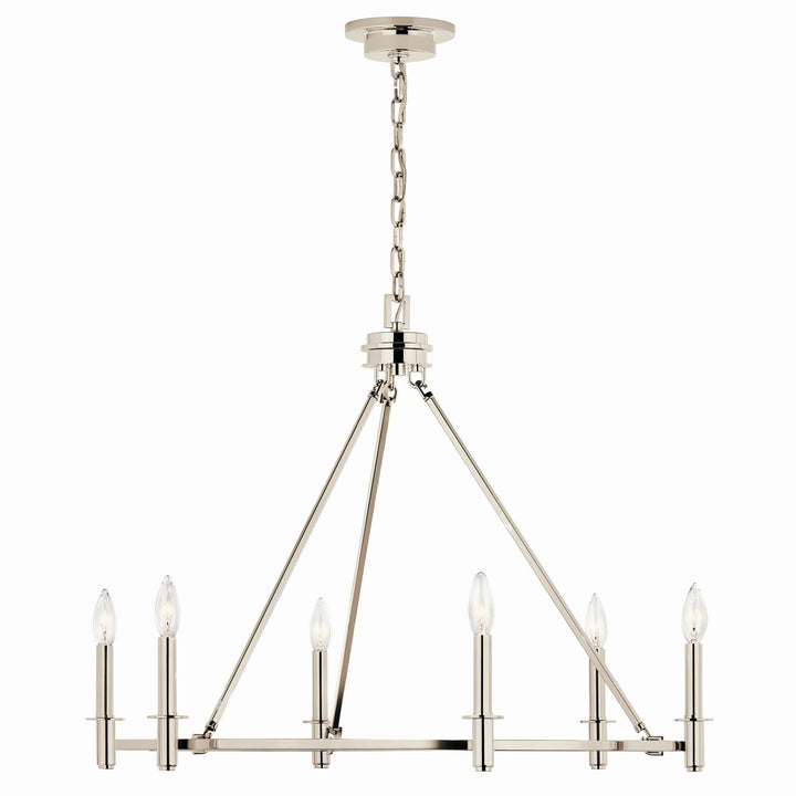 Kichler Canada - 52705PN - Six Light Chandelier - Carrick - Polished Nickel