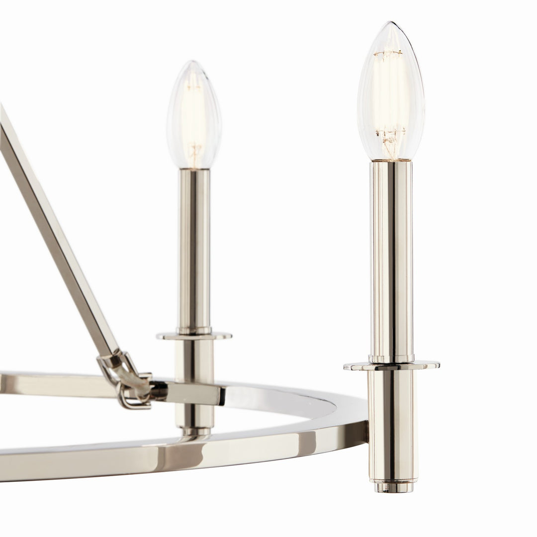 Kichler Canada - 52705PN - Six Light Chandelier - Carrick - Polished Nickel