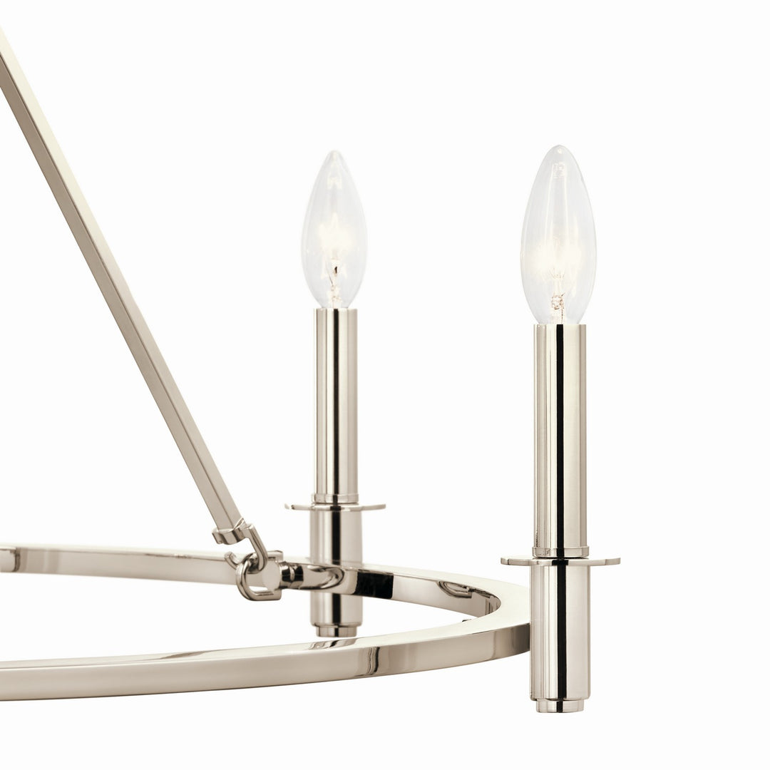Kichler Canada - 52705PN - Six Light Chandelier - Carrick - Polished Nickel