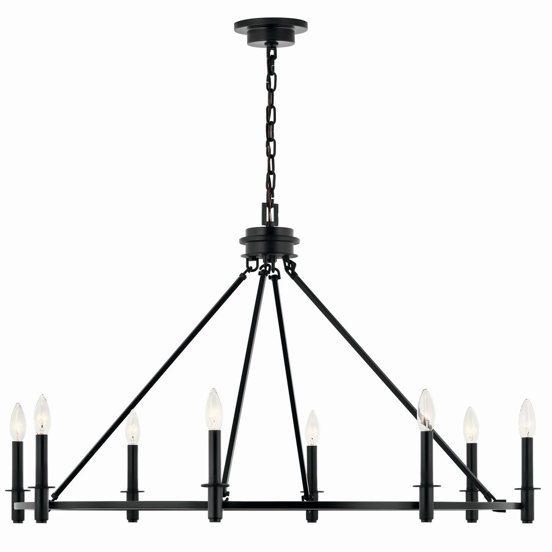Kichler Canada - 52706BK - Eight Light Chandelier - Carrick - Black