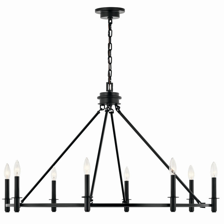 Kichler Canada - 52706BK - Eight Light Chandelier - Carrick - Black