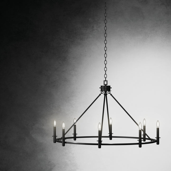 Kichler Canada - 52706BK - Eight Light Chandelier - Carrick - Black