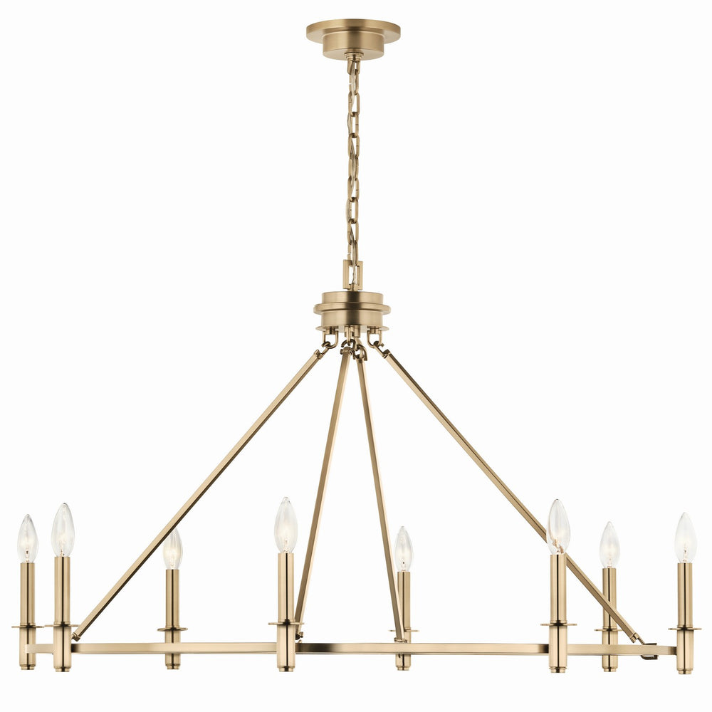 Kichler Canada - 52706CPZ - Eight Light Chandelier - Carrick - Champagne Bronze