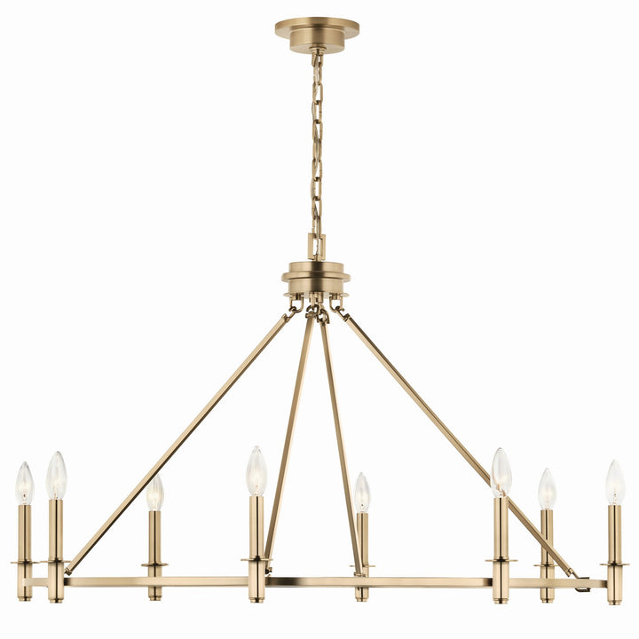 Kichler Canada - 52706CPZ - Eight Light Chandelier - Carrick - Champagne Bronze