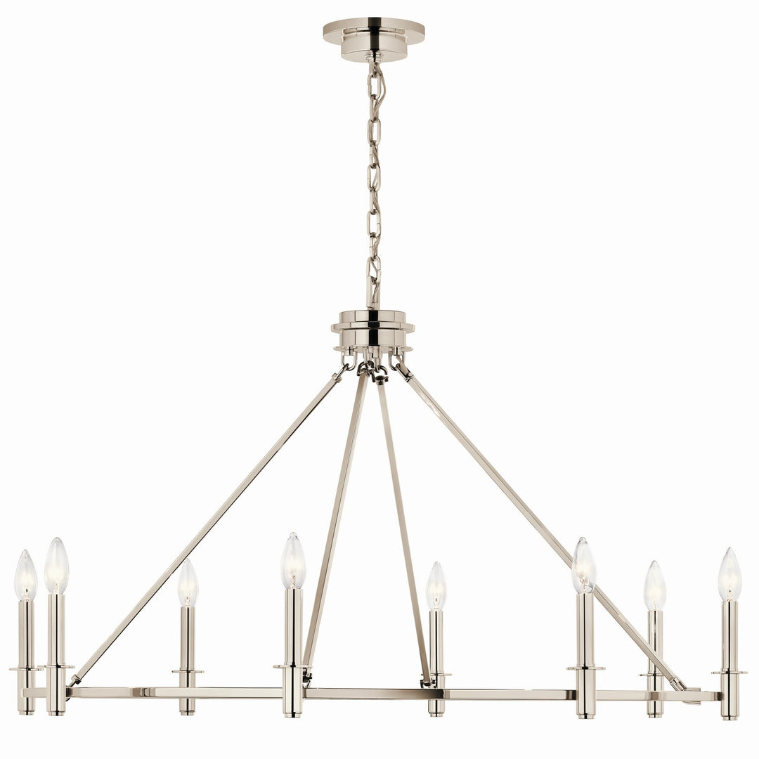 Kichler Canada - 52706PN - Eight Light Chandelier - Carrick - Polished Nickel