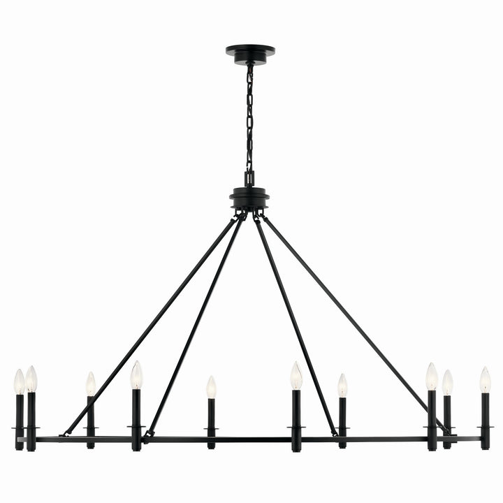 Kichler Canada - 52707BK - Ten Light Chandelier - Carrick - Black