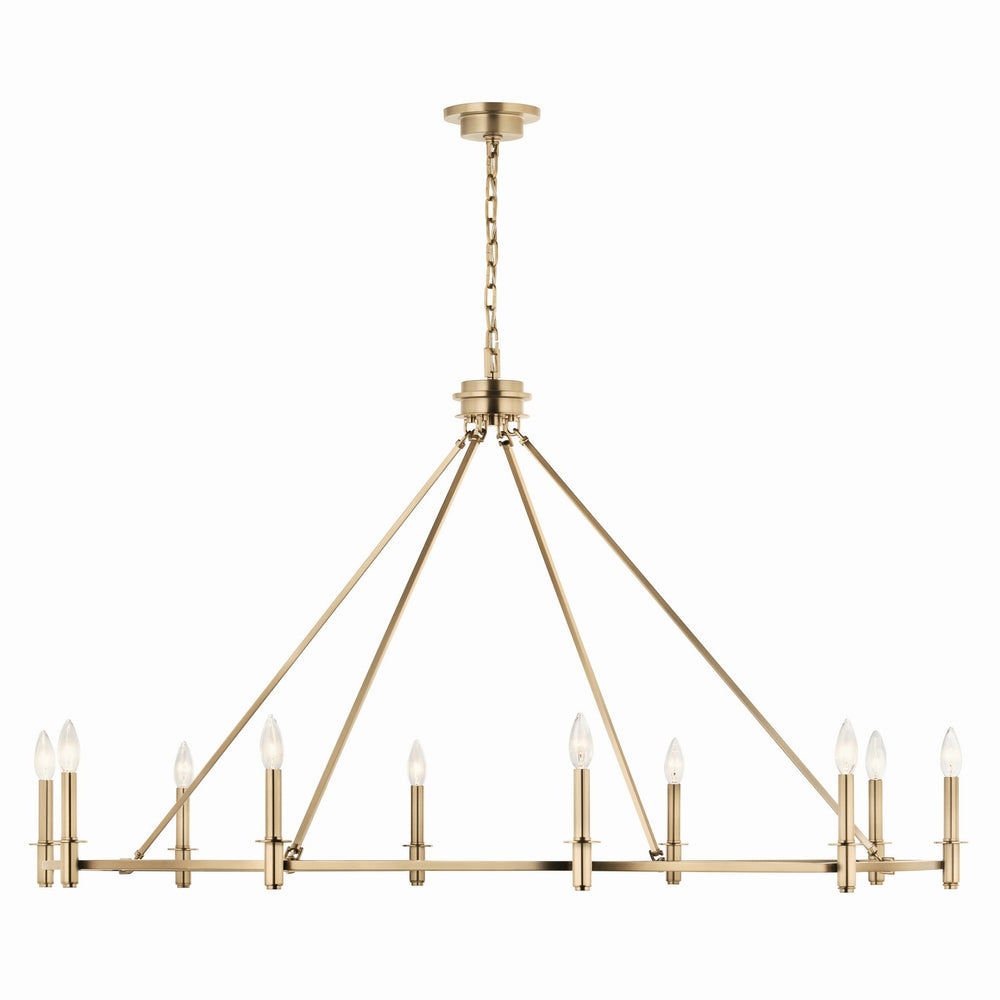 Kichler Canada - 52707CPZ - Ten Light Chandelier - Carrick - Champagne Bronze