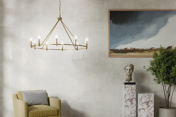 Kichler Canada - 52707CPZ - Ten Light Chandelier - Carrick - Champagne Bronze
