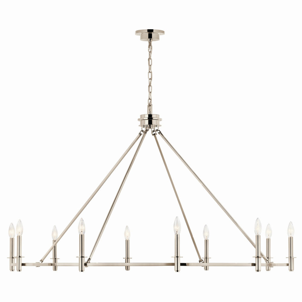 Kichler Canada - 52707PN - Ten Light Chandelier - Carrick - Polished Nickel
