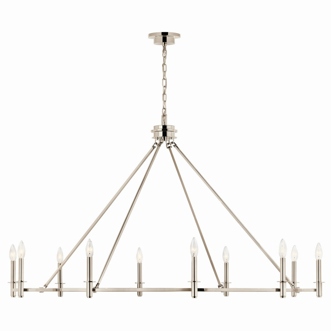 Kichler Canada - 52707PN - Ten Light Chandelier - Carrick - Polished Nickel