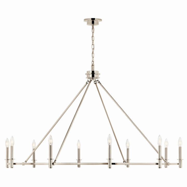 Kichler Canada - 52707PN - Ten Light Chandelier - Carrick - Polished Nickel