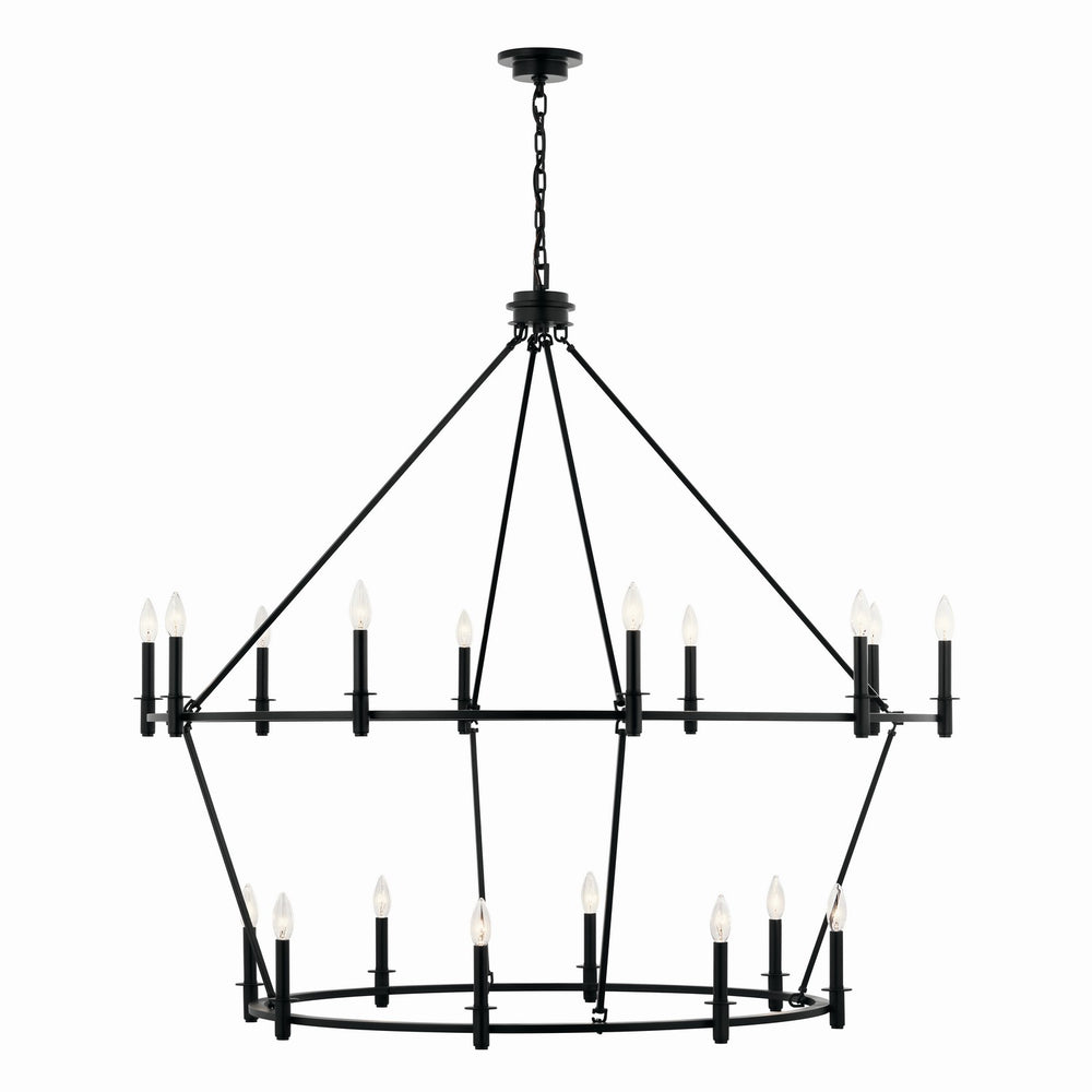 Kichler Canada - 52708BK - 18 Light Chandelier - Carrick - Black