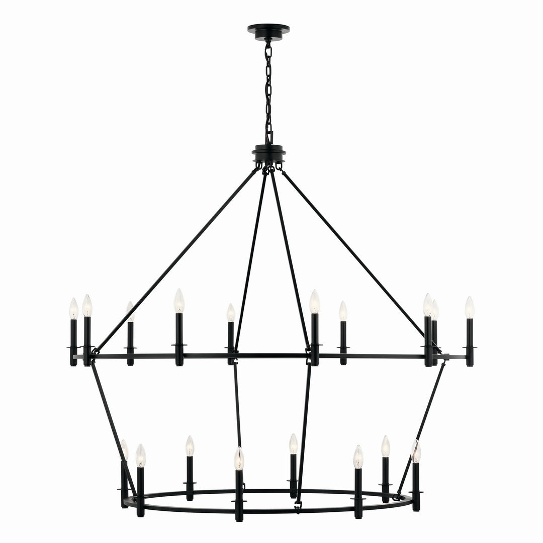 Kichler Canada - 52708BK - 18 Light Chandelier - Carrick - Black