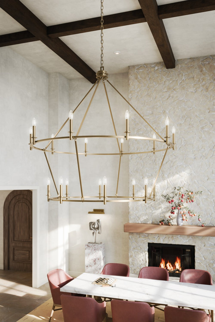 Kichler Canada - 52708CPZ - 18 Light Chandelier - Carrick - Champagne Bronze