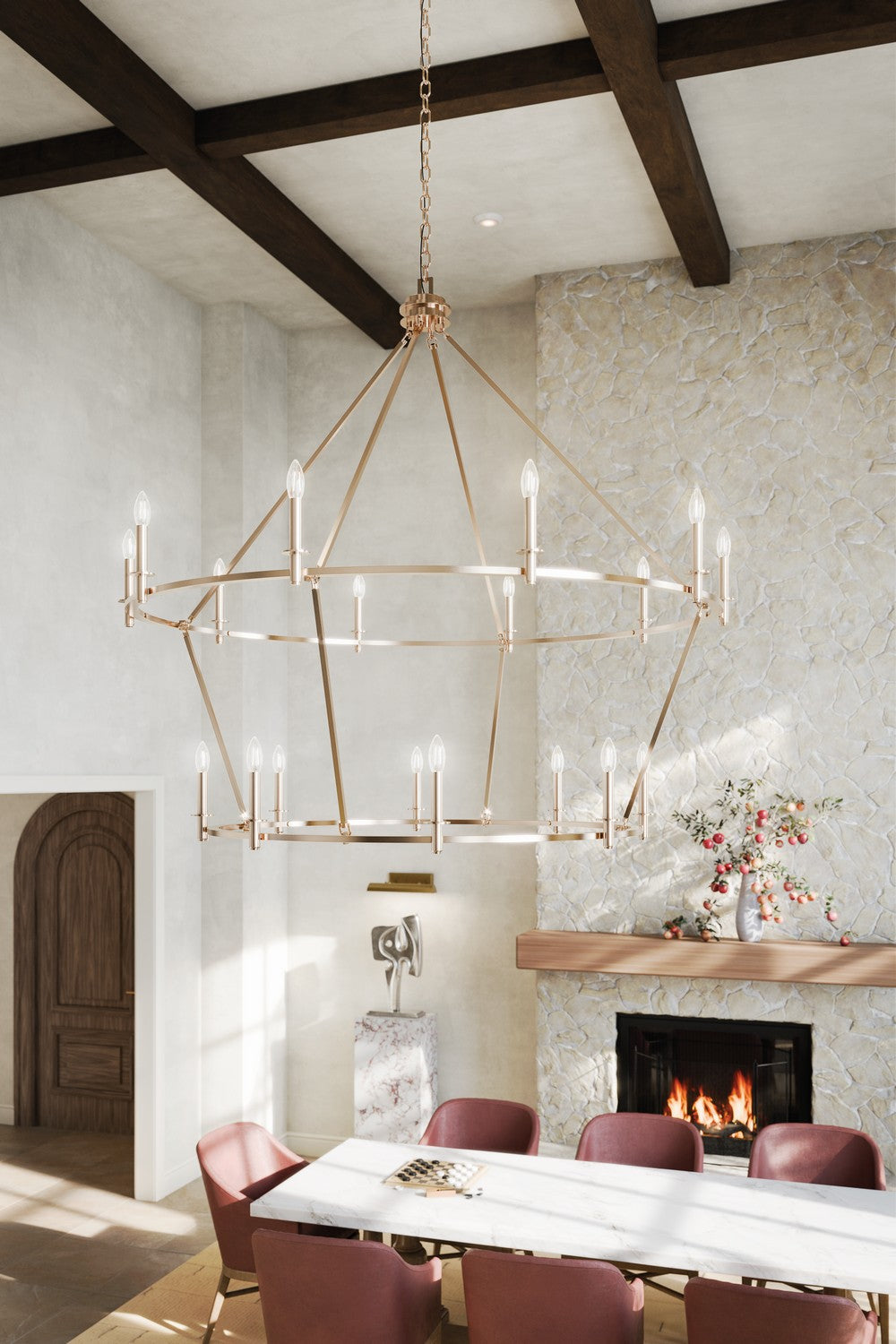Kichler Canada - 52708PN - 18 Light Chandelier - Carrick - Polished Nickel