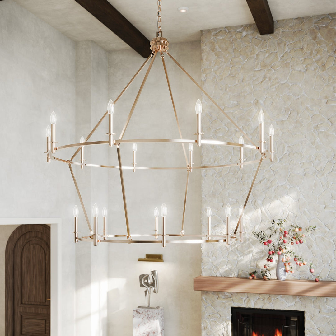Kichler Canada - 52708PN - 18 Light Chandelier - Carrick - Polished Nickel