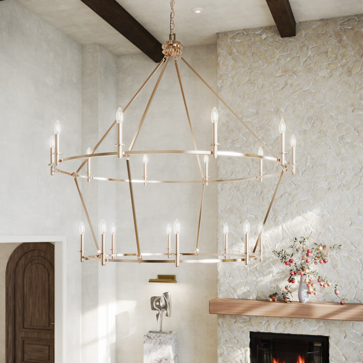 Kichler Canada - 52708PN - 18 Light Chandelier - Carrick - Polished Nickel