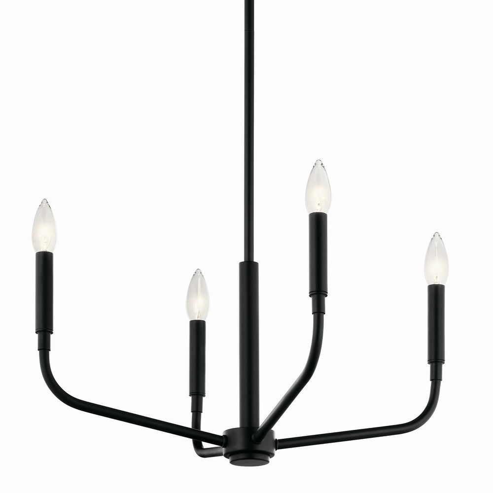 Kichler Canada - 52716BK - Four Light Chandelier/Semi Flush Mount - Madden - Black