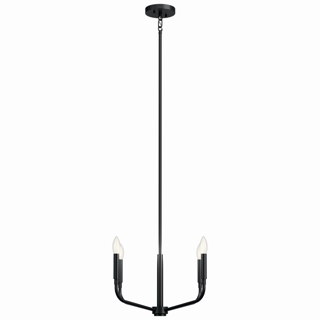 Kichler Canada - 52716BK - Four Light Chandelier/Semi Flush Mount - Madden - Black