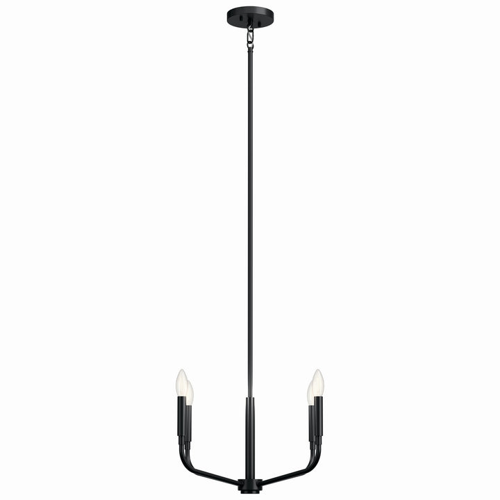Kichler Canada - 52716BK - Four Light Chandelier/Semi Flush Mount - Madden - Black