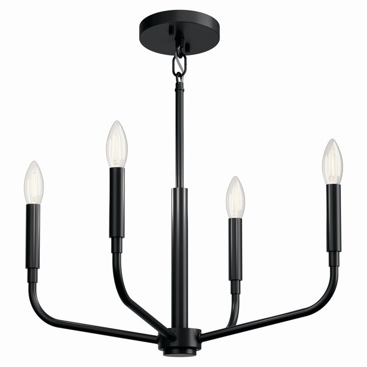 Kichler Canada - 52716BK - Four Light Chandelier/Semi Flush Mount - Madden - Black