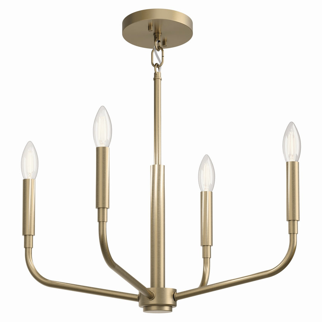 Kichler Canada - 52716CPZ - Four Light Chandelier/Semi Flush Mount - Madden - Champagne Bronze