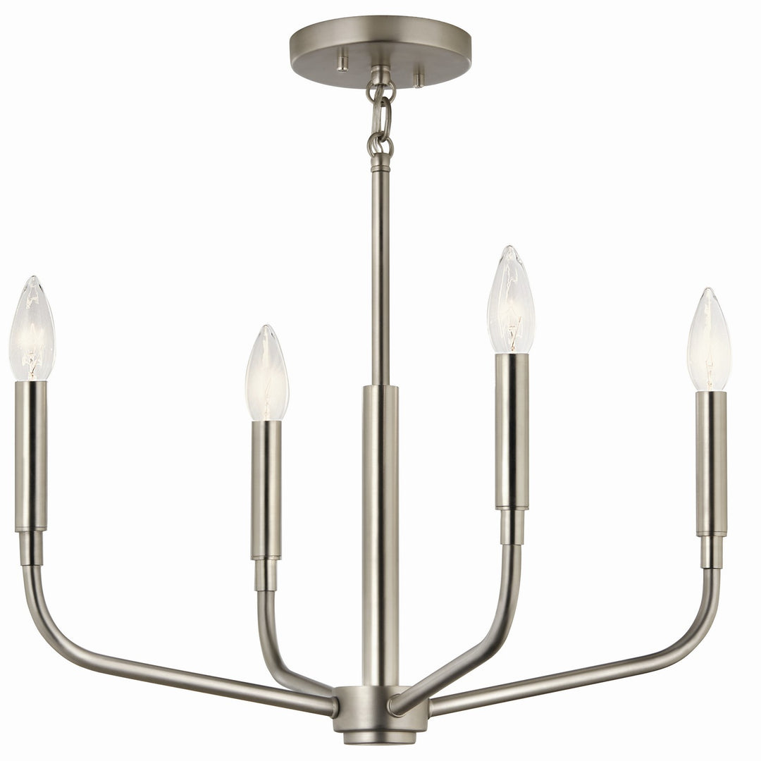 Kichler Canada - 52716NI - Four Light Chandelier/Semi Flush Mount - Madden - Brushed Nickel