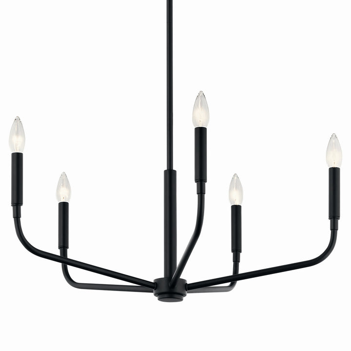 Kichler Canada - 52717BK - Five Light Chandelier - Madden - Black