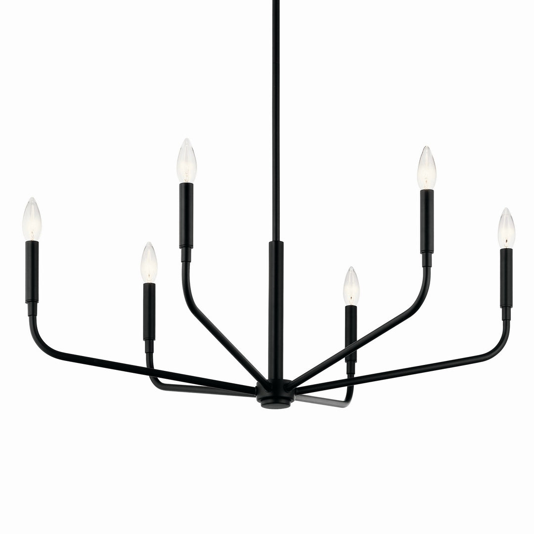 Kichler Canada - 52718BK - Six Light Chandelier - Madden - Black