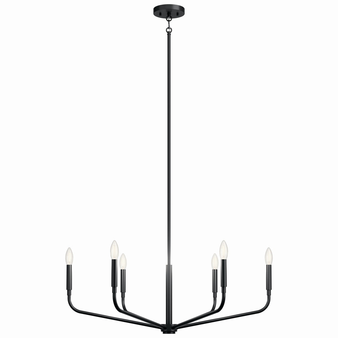 Kichler Canada - 52718BK - Six Light Chandelier - Madden - Black