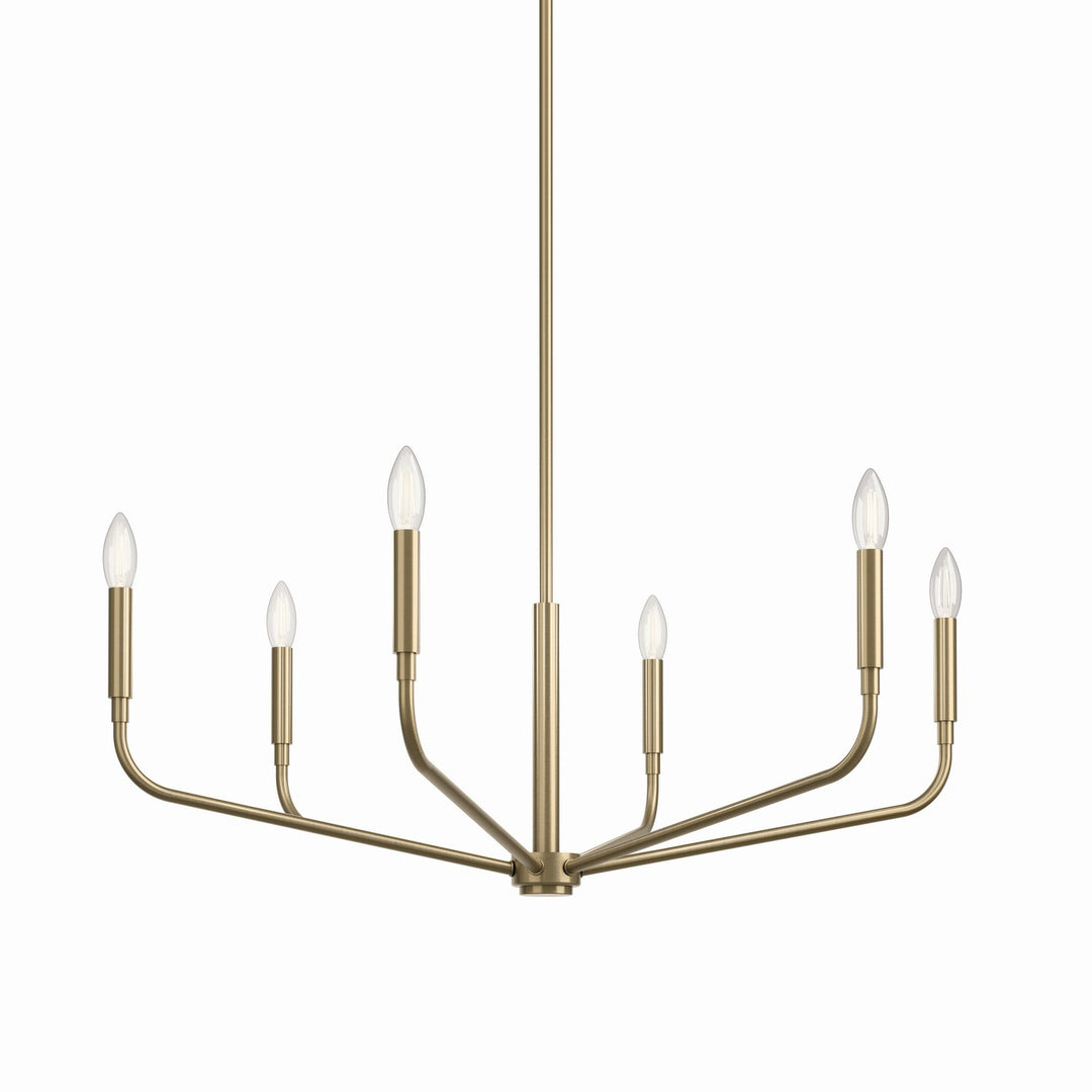 Kichler Canada - 52718CPZ - Six Light Chandelier - Madden - Champagne Bronze