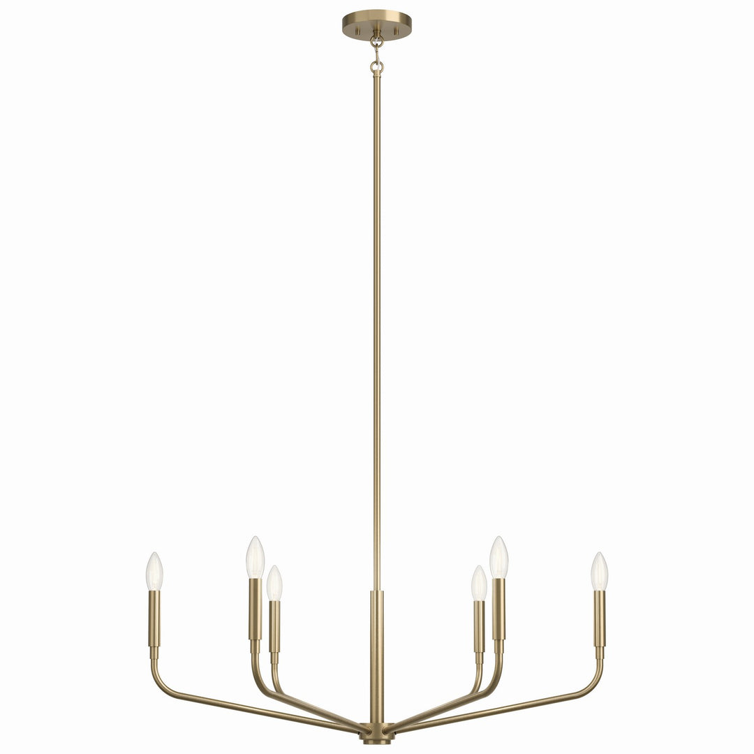 Kichler Canada - 52718CPZ - Six Light Chandelier - Madden - Champagne Bronze