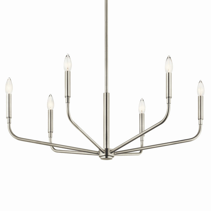Kichler Canada - 52718NI - Six Light Chandelier - Madden - Brushed Nickel
