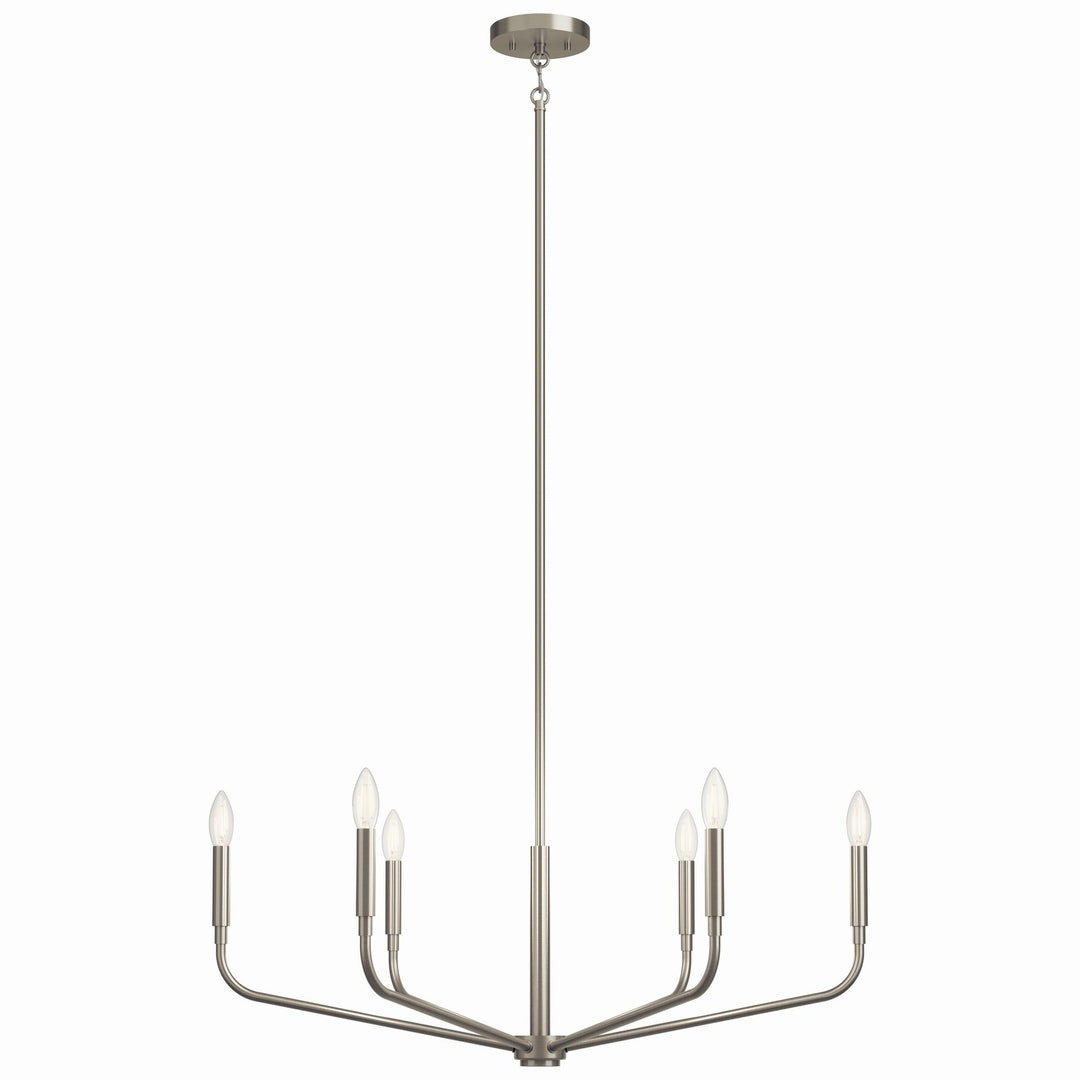 Kichler Canada - 52718NI - Six Light Chandelier - Madden - Brushed Nickel